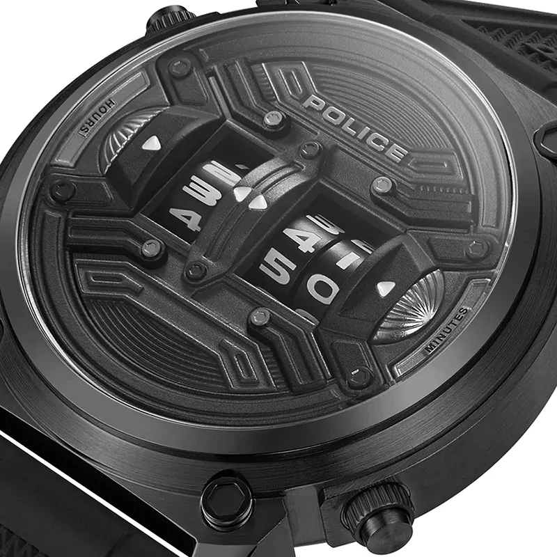 Police Rotor Black Dial Men's Watch- PEWJP2228502